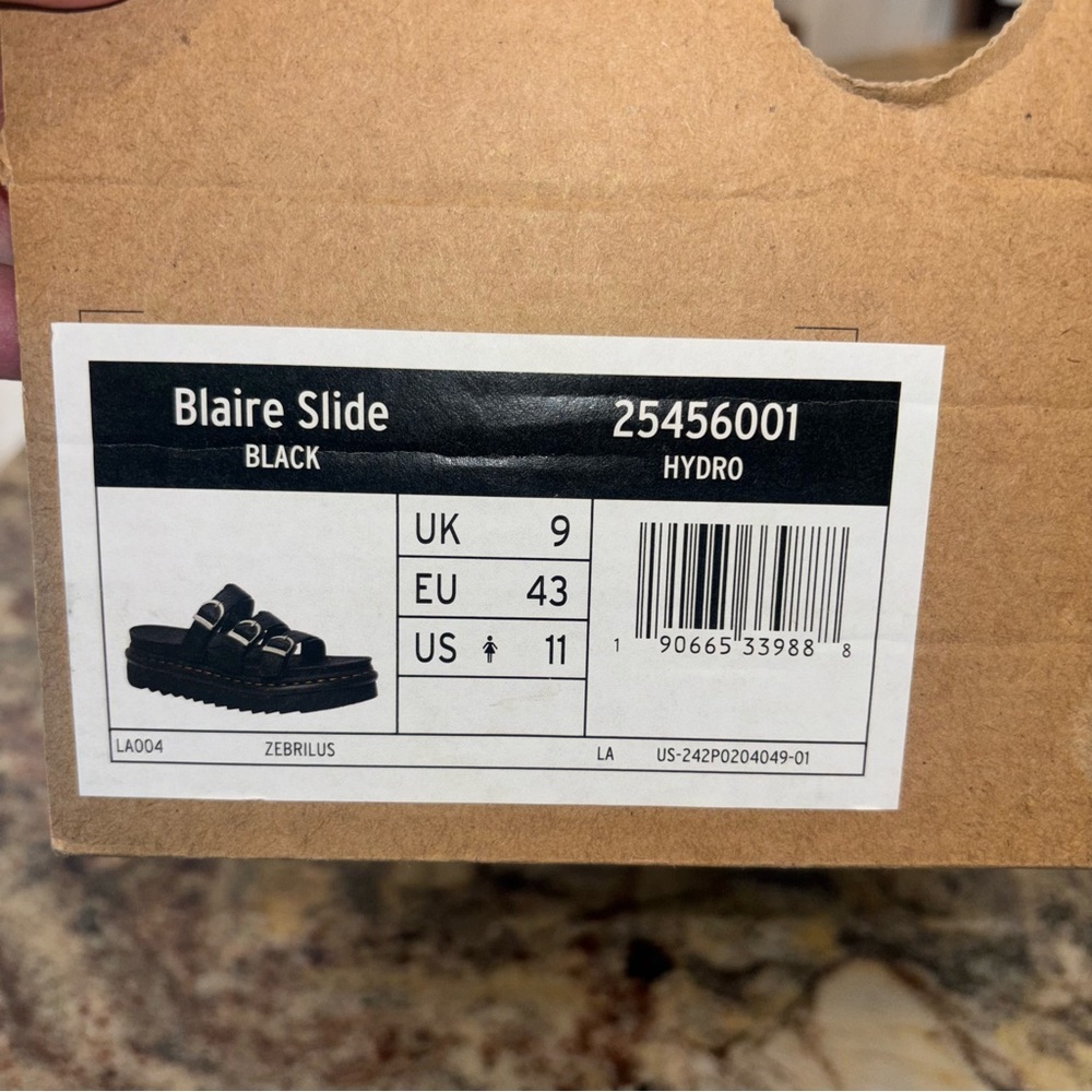 Dr. Martens Black Sandals with Silver Buckles - Picture 11 of 11